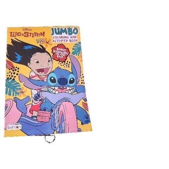Disney Lilo & Stitch Coloring & Activity Book for Kids With Bonus Bookmarks - Picture 1 of 6